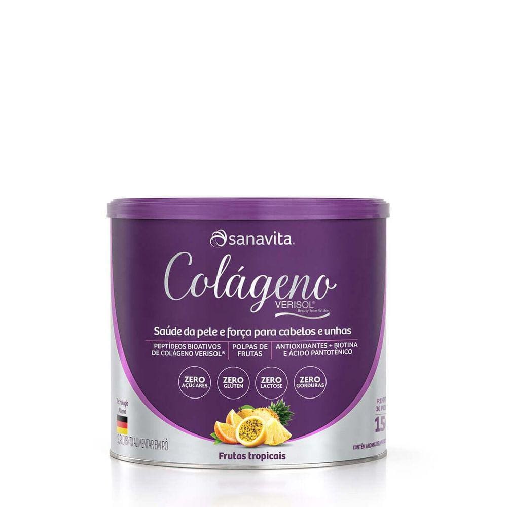 Colageno Verisol - Frutas Tropicais - Lata 150 G