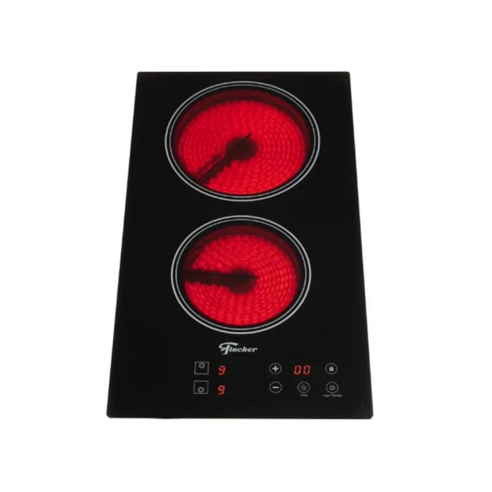Cooktop de Indução Fischer 2 Bocas Elétrico Vitrocerâmica Touch 220V 30004