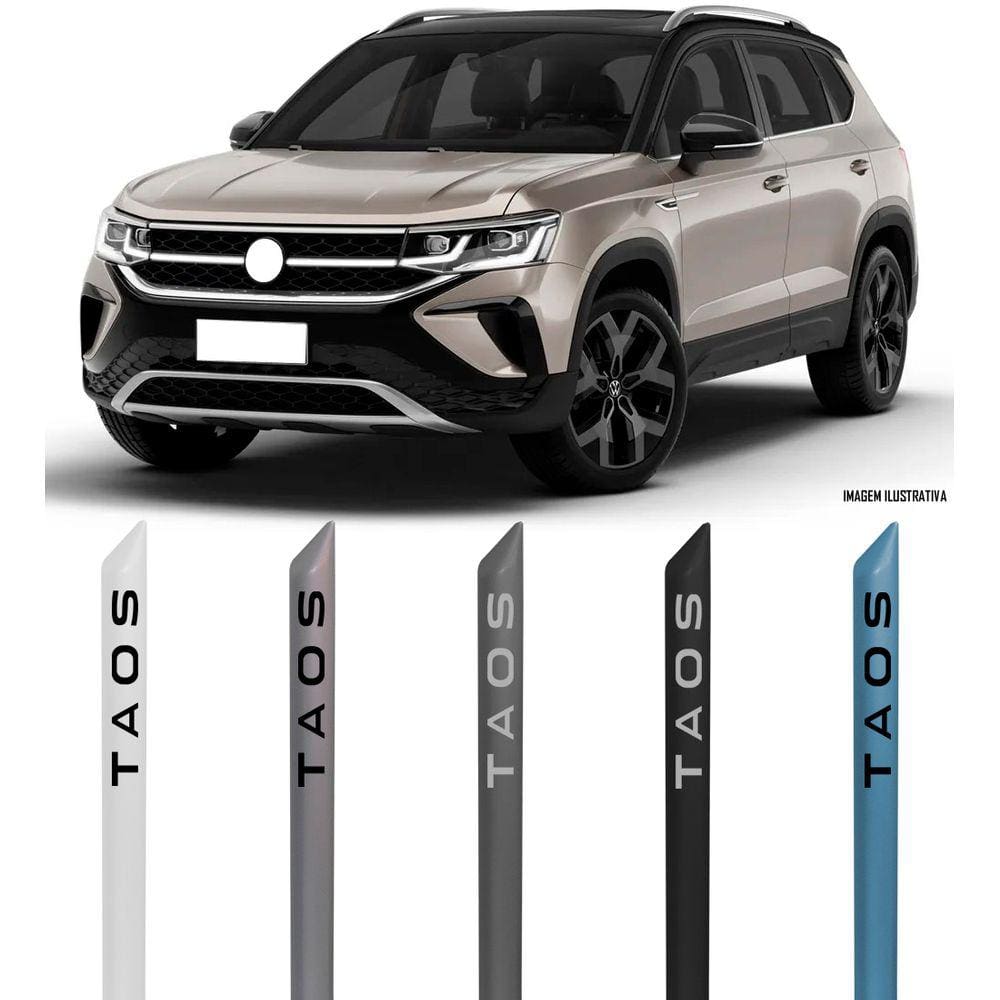 Jogo Friso Lateral Pintado Vw Taos