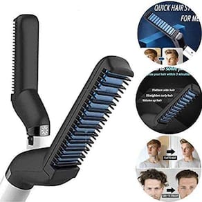 Chapinha Pente Alisador Modelador Barba E Cabelo Masculino Barba Bivolt