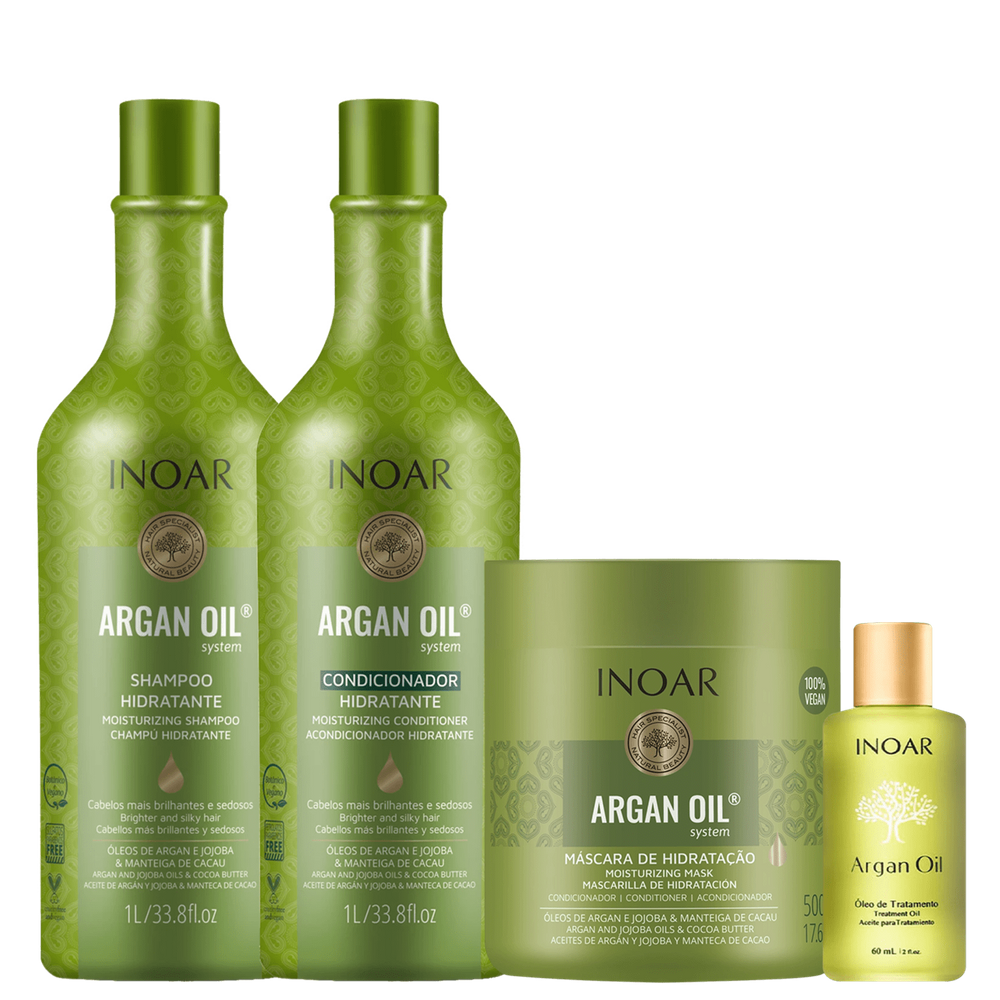 Kit Inoar Argan Oil Completo (4 Produtos) - Blz