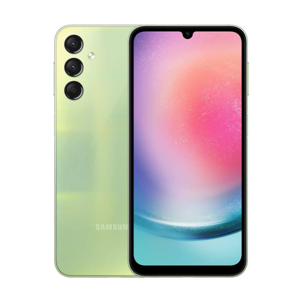 imagem-Smartphone Samsung Galaxy A24, 128GB, 4GB RAM, Tela Infinita de 6.5" Dual Chip - Verde Lima