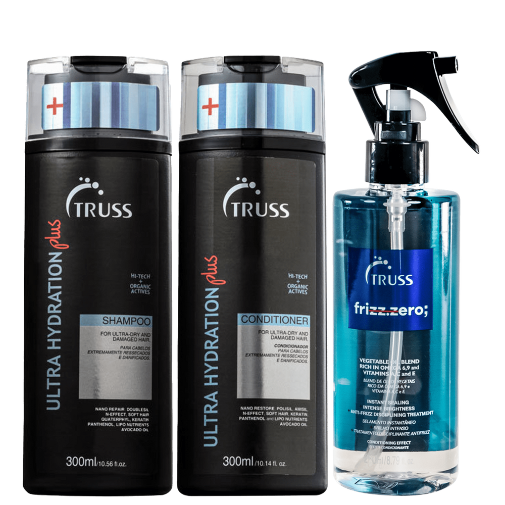 Kit Truss Frizz Zero Ultra Hydration Plus (3 Produtos)