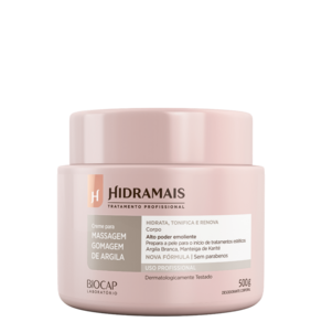 Hidramais Gomagem de Argila Branca - Creme para Massagem 500g