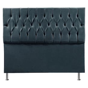 Cabeceira Casal 1,40m Madrid Suede - Pallazio Cor Azul Marinho