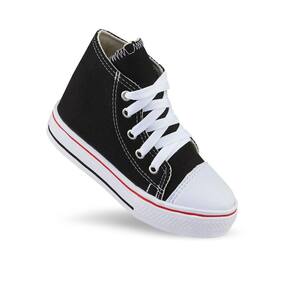 Tenis All Star Infantil Chuck Taylor Cano Médio - Estrelinha/Preto