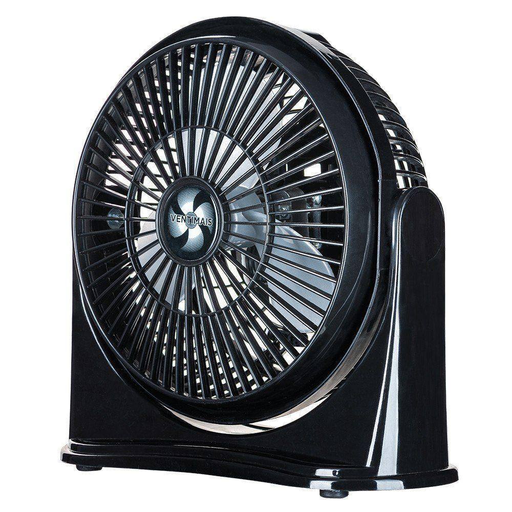 Circulador De Ar 25Cm Preto Com Prata Ventimais 220V - 220V