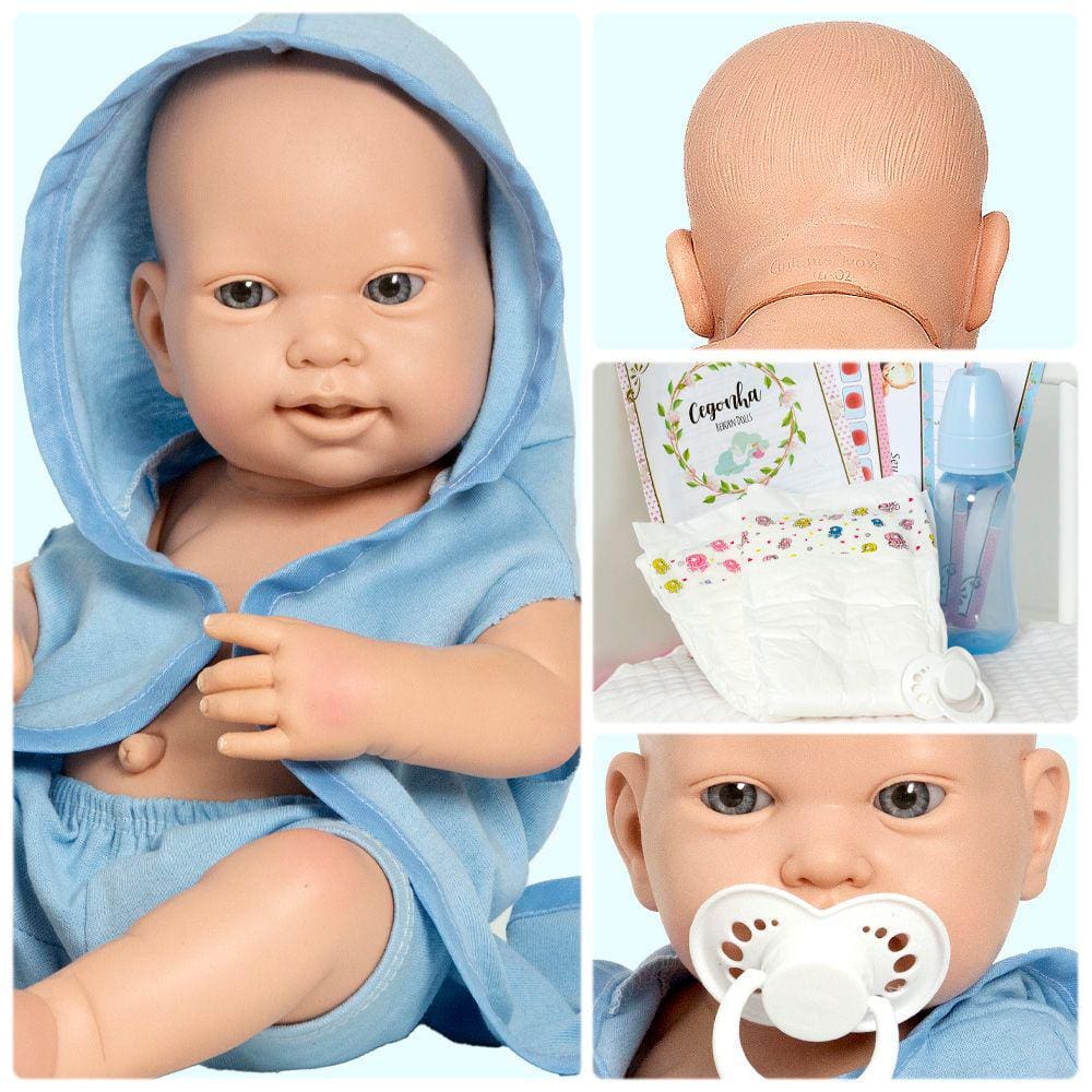 Boneca Bebe Reborn Laura Baby Mini Valentina - Shiny Toys