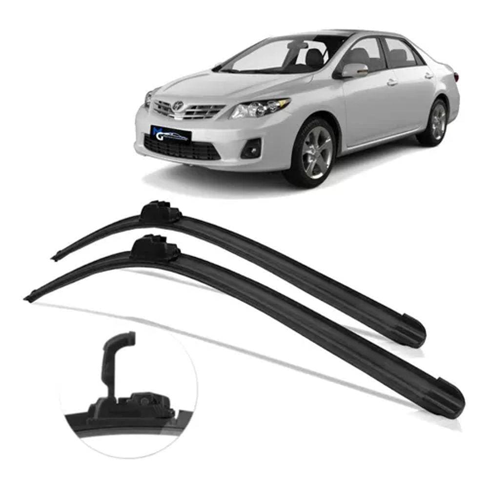 Par Dianteiro Palhetas Limpador de Parabrisa Corolla 2009 2010 2011 2012 2013 2014