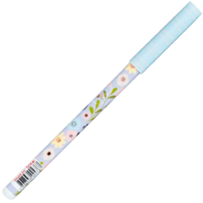 Caneta esferográfica escrita azul 1.0mm Flowers Lilás Molin