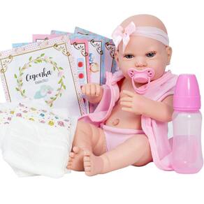 Boneca Gostosa De Abraçar Bebe Reborn Fofinha Realista