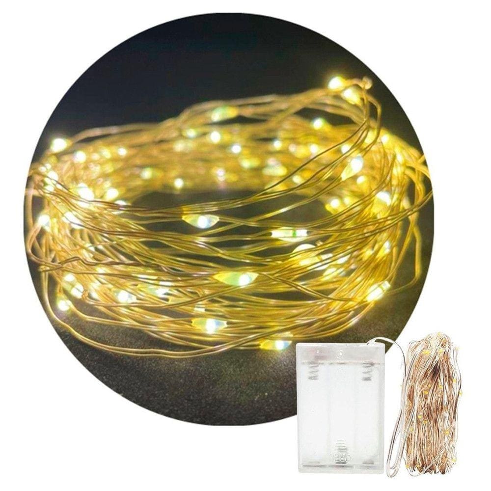 Fio de Fada - Cordão de Luz de 2 Metros com 20 Leds