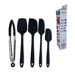 Kit Espátulas + Pegador de Silicone - 5 Peças