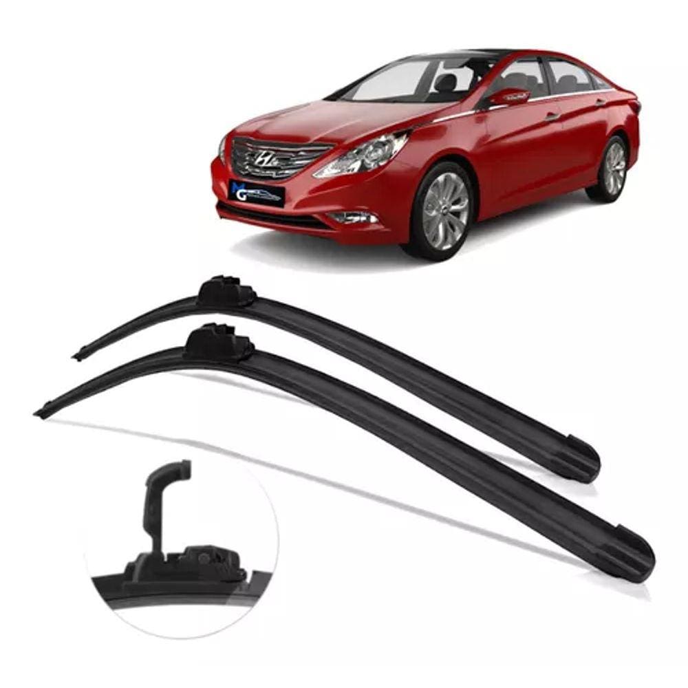 Par Dianteiro Palhetas Limpador de Parabrisa Sonata 2010 2011 2012 2013 2014