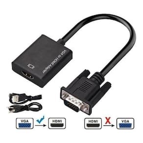 Adaptador Convesor Vga Para Hdmi Com Áudio E Vídeo Full Hd