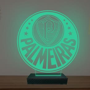 Luminária Led 3d Time Palmeira Futebol Abajur Porco