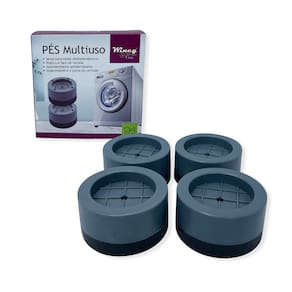 Kit 4 Pés Bases Protetoras Antirruído para Máquina de Lavar