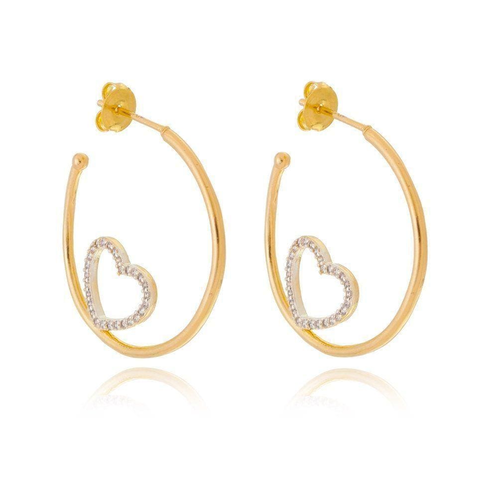 Brinco Argola Banhada Ouro 18k