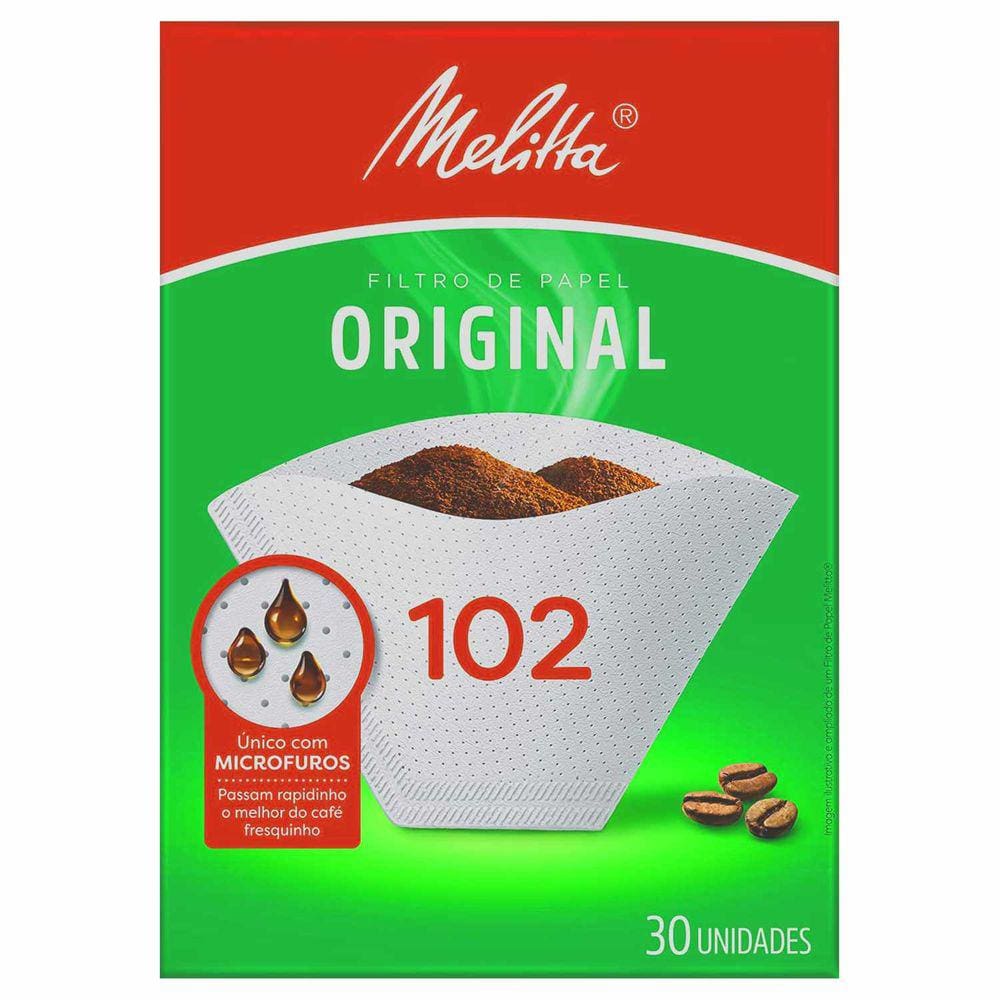 Kit 24un Filtro de Papel 102 p/ Café com Microfuros Melitta