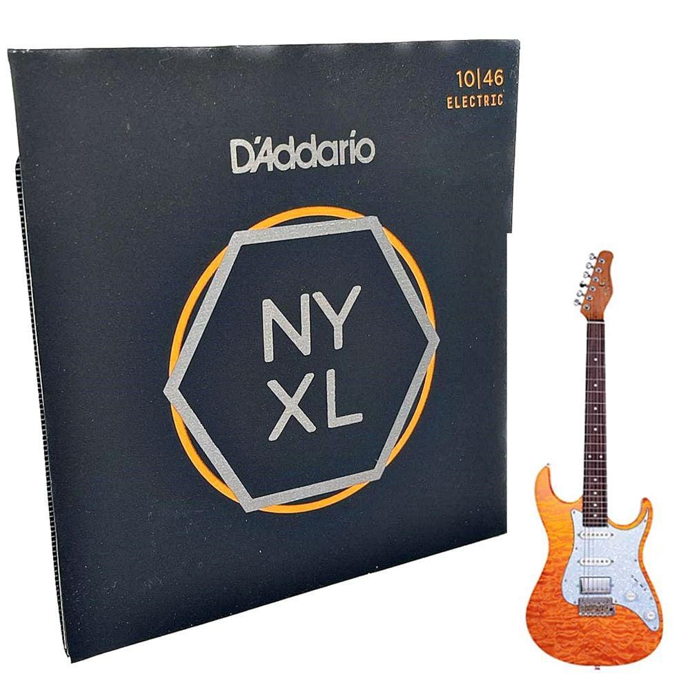 Jogo de Cordas Daddario 010 p/ Guitarra NYXL1046 Tensão Leve