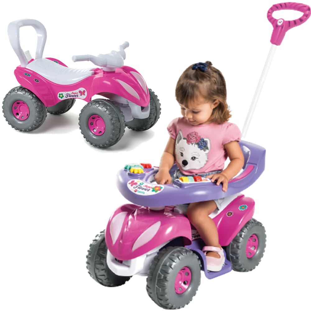 Velocípede Reclinável Rosa Bandeirante Passeio/Pedal - 352