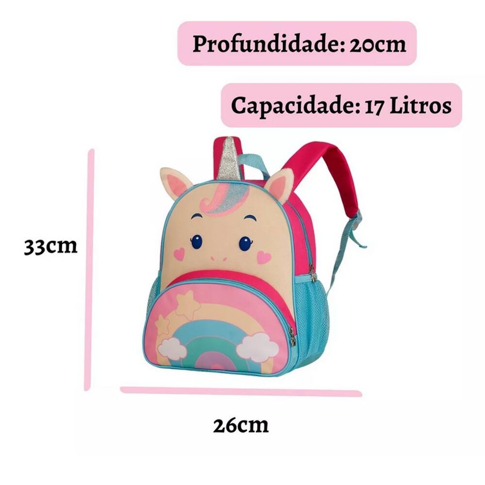 Estojo Luluca Escolar Infantil Preto Brilhante Clio