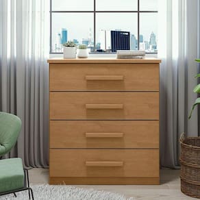 Cômoda Gaveteiro Ambiente Baião Amêndoa Clean - Lopas