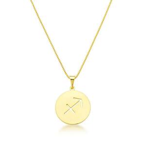 Colar De Signos Banhado A Ouro 18k - Sagitário