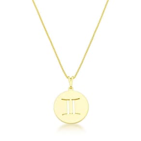 Colar De Signos Banhado A Ouro 18k - Gêmeos