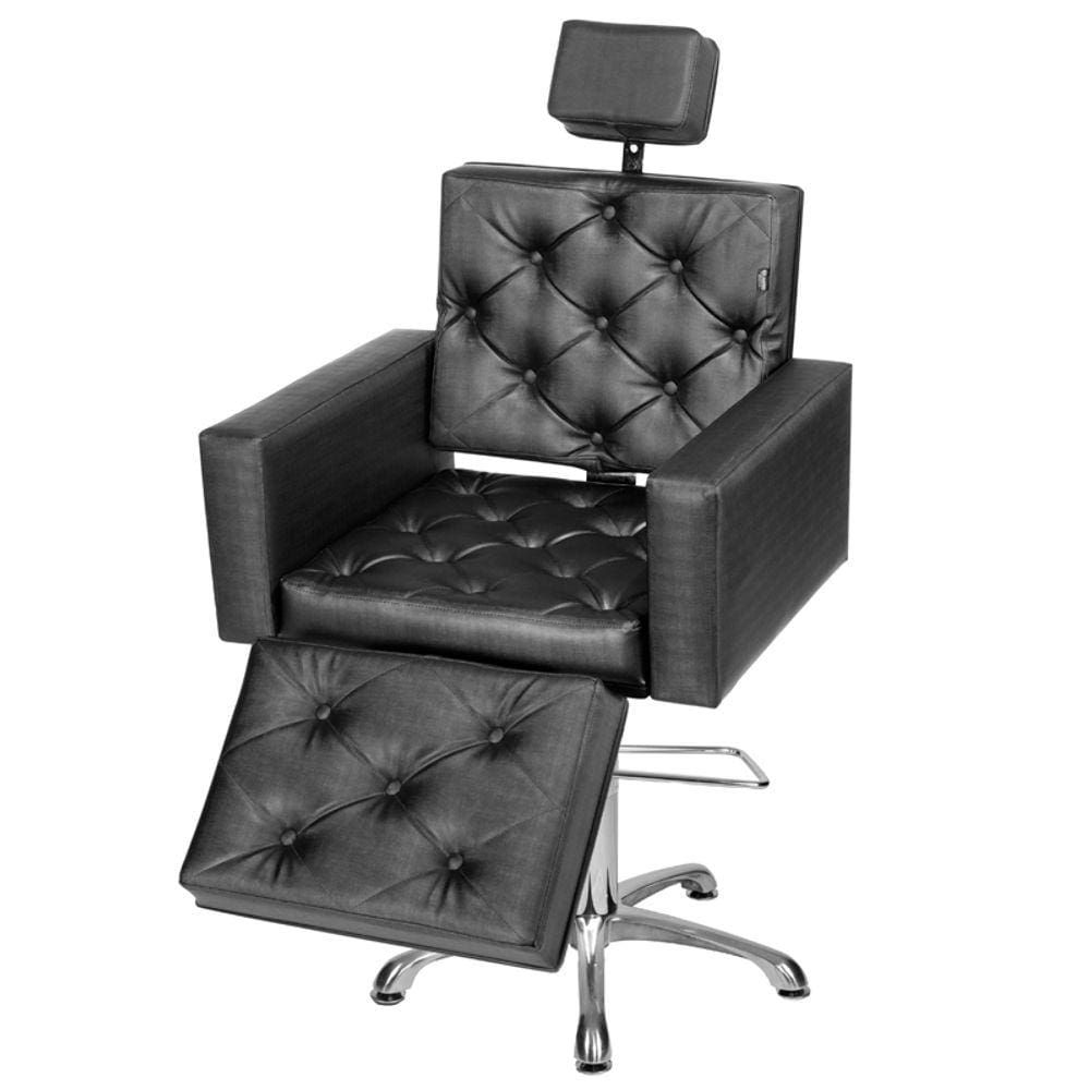 Cadeira Poltrona de Cabeleireiro Evidence Luxo Ap Preto