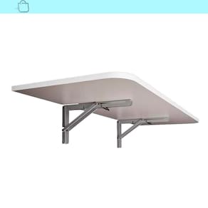 Mesa Dobrável de Parede Bemfixa Branca 80x41cm em MDP