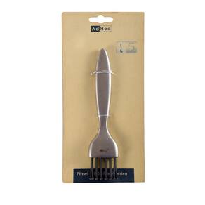 Pincel Inox Culinário Com Cerdas Em Silicone Cozinha Adhoc