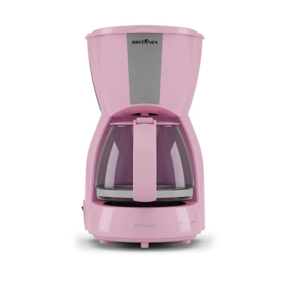 Cafeteira Britânia BCF15 Inox Rosa 15 Xícaras 800W