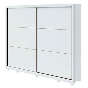 Guarda Roupa Casal Toronto Plus Branco Brilho com Pés - Lopas