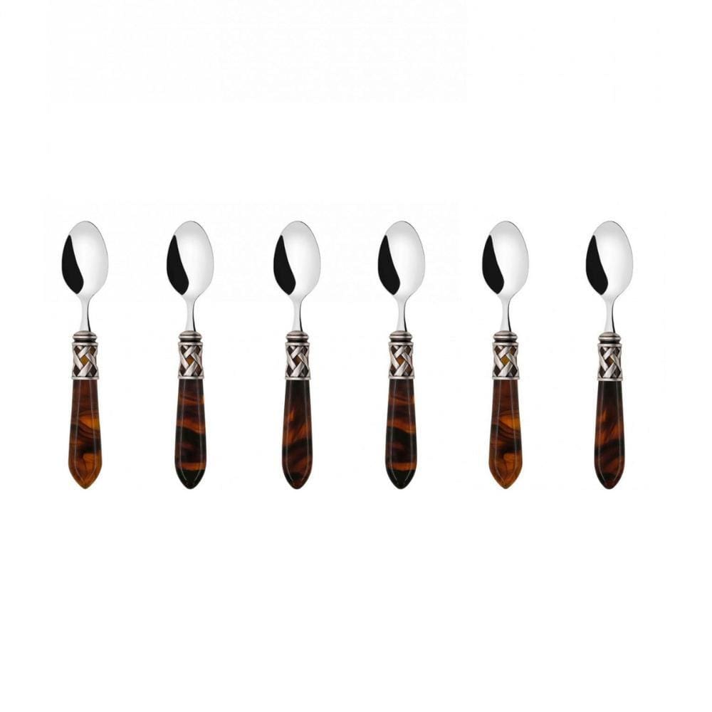Colher para Café 13cm Inox 6 peças Tabaco Aladim Bugatti