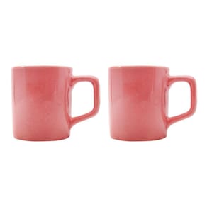 Kit 2 Mini Canecas Chá Rosa 80mL Xícara Café Expresso