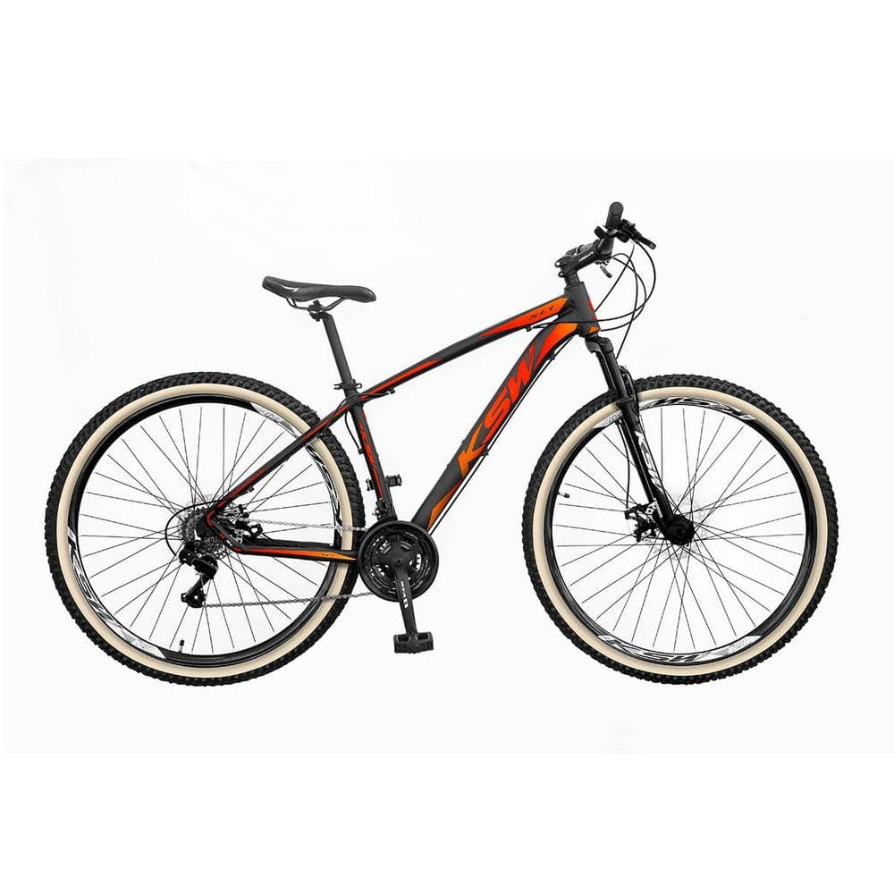 Bicicleta Aro 29 KSW XLT Alumínio Kit 24 Marcha Freio Disco