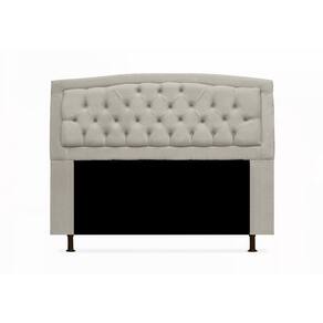 Cabeceira Geovana Para Cama Box Solteiro 90 cm Suede Bege - LM DECOR