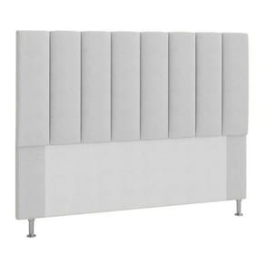 Cabeceira Cancun Para Cama Box Casal 140 Cm Suede Branco - LM DECOR