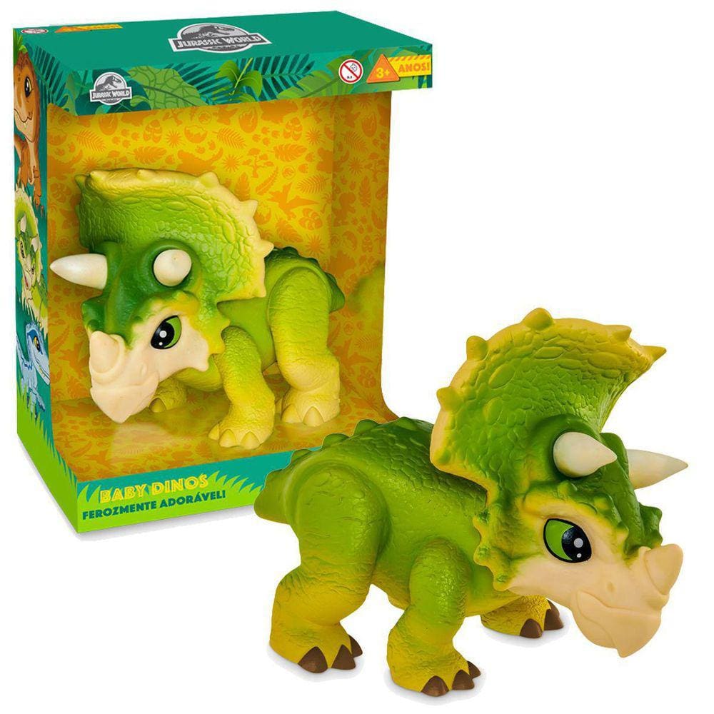 Brinquedo dinossauro jurassic dino fantoche de mao dtc 3731