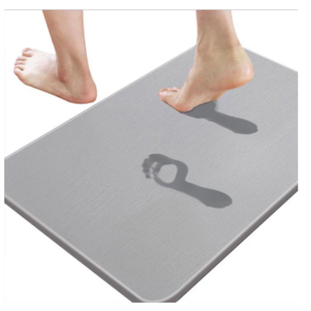 Tapete AntiDerrapante Banheiro Impermeável Terra Diatomácea