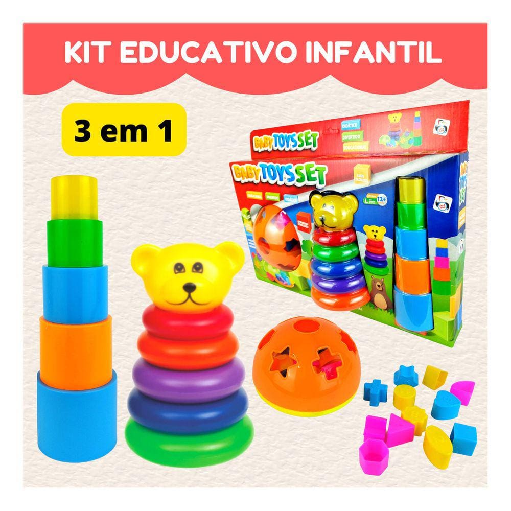 Brinquedo Educativo Criança Menina Ou Menino 1 Ano