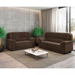 Conjunto Sofá 3 e 2 Lugares Paris Sued Flash
