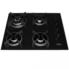 Cooktop Dako Supreme a Gás 4 Bocas Acendimento Automático e Tripla Chama