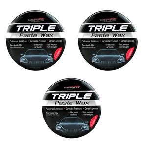 Kit 3 Cera 3 em 1 Triple Paste Wax 100gr Autoamerica