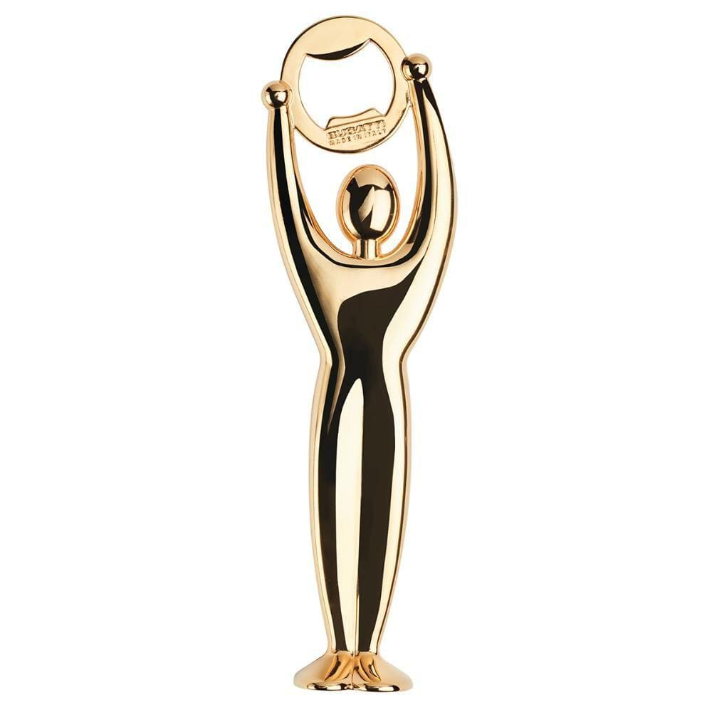 Abridor de Garrafas Banhado Ouro 24kl Dourado Gym Bugatti