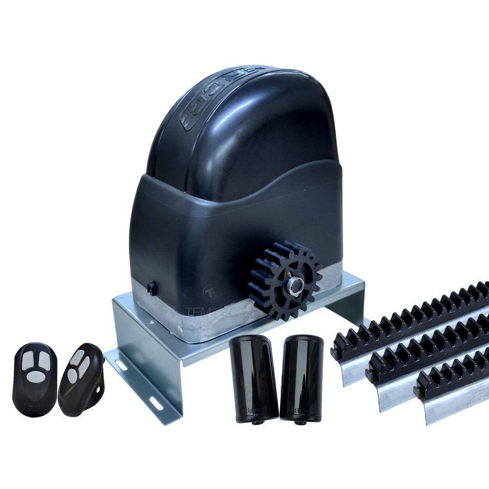 MOTOR PORTÃO DESLIZANTE RCG AL 700Kg 1/2CV BASE FOTOCÉLULA