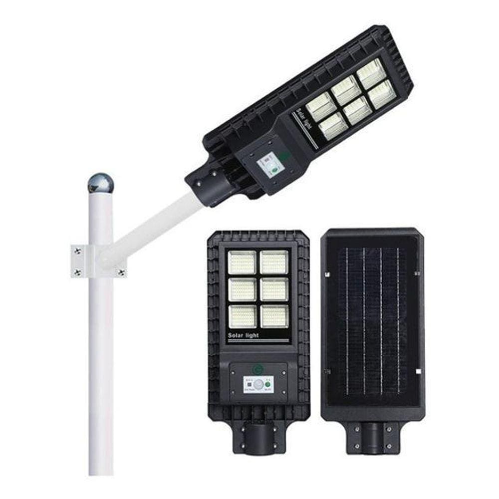 Luminaria Publica Poste Energia Solar 240W Sensor E Controle
