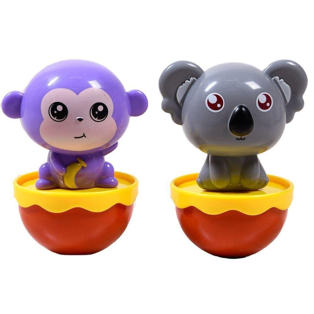 Kit 2 Brinquedo Educativo Teimosinho Balança Mas Não Cai