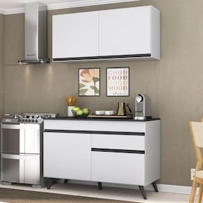 Armário De Cozinha Compacta 2 Peças Mp3687.964 Veneza Branco